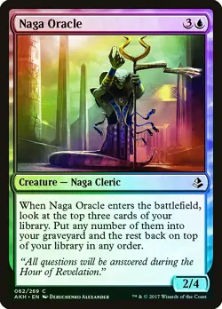 Naga Oracle FOIL Amonkhet NM Blue Common MAGIC THE GATHERING MTG CARD ABUGames - Image 1