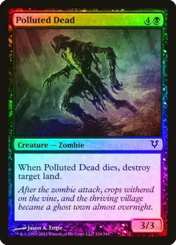 Polluted Dead FOIL Avacyn Restored NM Black Common MAGIC MTG CARD ABUGames - Image 1