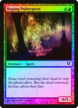 Raging Poltergeist FOIL Avacyn Restored NM Red Common MAGIC MTG CARD ABUGames - Image 1