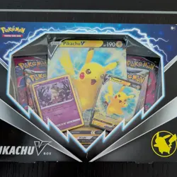 Pokemon Pikachu V Box Promo Booster English Collectible Card Game - Image 1