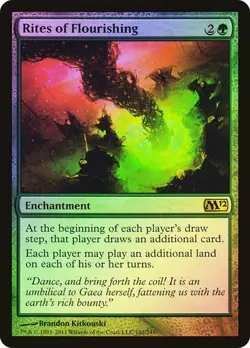 MTG - Rites of Flourishing - Foil - M12 - Magic the Gathering - Image 1