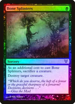 Bone Splinters FOIL Avacyn Restored NM Black Common MAGIC MTG CARD ABUGames - Image 1