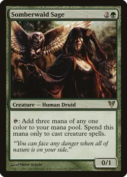 Somberwald Sage Avacyn Restored NM Green Rare MAGIC GATHERING CARD ABUGames - Image 1