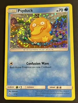 Pokemon Psyduck Holo Basic Card 2/12 English 2018 TCG Card Stock Standard - Image 1