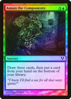 Amass the Components FOIL Avacyn Restored NM Blue Common MAGIC CARD ABUGames - Image 1