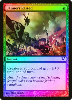 Banners Raised FOIL Avacyn Restored NM Red Common MAGIC MTG CARD ABUGames - Image 1