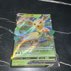 Leafeon V - SWSH194 - Pokemon Sword & Shield Promo Ultra Rare Holo Card NM - Image 2