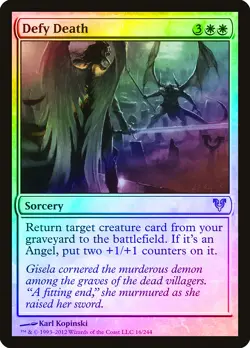 Defy Death FOIL Avacyn Restored NM White Uncommon MAGIC MTG CARD ABUGames - Image 1