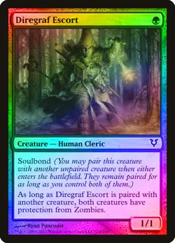 Diregraf Escort FOIL Avacyn Restored NM Green Common MAGIC MTG CARD ABUGames - Image 1