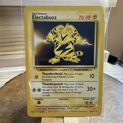 Wizards of the Coast Electabuzz Base Set 20/102 70 HP Basic Regular Pokemon Card - Image 1