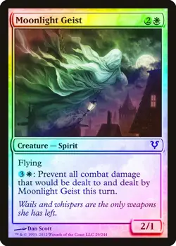 Moonlight Geist FOIL Avacyn Restored NM White Common MAGIC MTG CARD ABUGames - Image 1