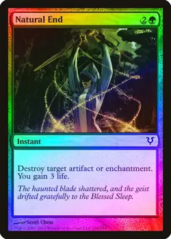 Natural End FOIL Avacyn Restored NM Green Common MAGIC GATHERING CARD ABUGames - Image 1