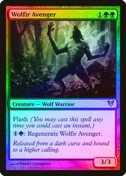 Wolfir Avenger FOIL Avacyn Restored NM Green Uncommon MAGIC MTG CARD ABUGames - Image 1
