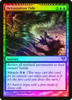 Devastation Tide FOIL Avacyn Restored PLD Blue Rare MAGIC MTG CARD ABUGames - Image 1