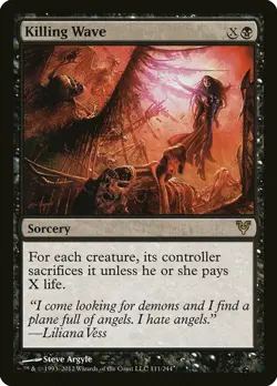 Killing Wave Avacyn Restored NM Black Rare MAGIC THE GATHERING CARD ABUGames - Image 1