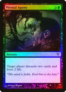 Mental Agony FOIL Avacyn Restored NM Black Common MAGIC MTG CARD ABUGames - Image 1