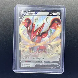 Scizor V 118/189 Darkness Ablaze Ultra Rare Full Art Pokemon Card - Image 3