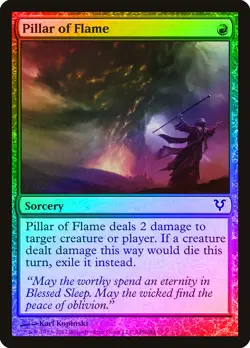 Pillar of Flame FOIL Avacyn Restored NM Red Common MAGIC MTG CARD ABUGames - Image 1