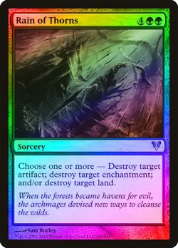 Rain of Thorns FOIL Avacyn Restored NM Green Uncommon MAGIC MTG CARD ABUGames - Image 1