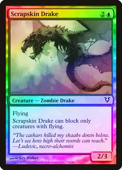 Scrapskin Drake FOIL Avacyn Restored NM Blue Common MAGIC MTG CARD ABUGames - Image 1