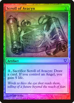 Scroll of Avacyn FOIL Avacyn Restored NM Artifact Common MAGIC CARD ABUGames - Image 1