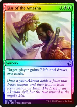 Kiss of the Amesha FOIL Battlebond NM White Blue Uncommon MAGIC CARD ABUGames - Image 1