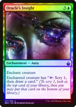 Oracle's Insight FOIL Battlebond NM Blue Uncommon MAGIC MTG CARD ABUGames - Image 1