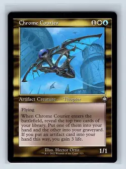 Chrome Courier #123 Regular Common Retro Frame MTG 22 CMD: The Brothers' War - Image 1