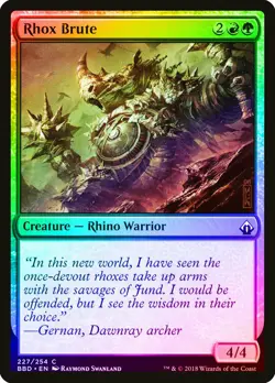 Rhox Brute FOIL Battlebond NM Red Green Common MAGIC GATHERING CARD ABUGames - Image 1