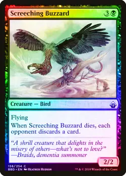 Screeching Buzzard FOIL Battlebond NM Black Common MAGIC MTG CARD ABUGames - Image 1