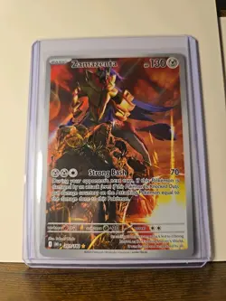 Pokemon Zamazenta 201/182 – Secret Rare Gold Holo – Full Art Legendary Card - Image 1