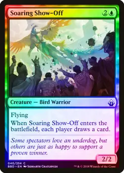Soaring Show-Off FOIL Battlebond NM Blue Common MAGIC GATHERING CARD ABUGames - Image 1