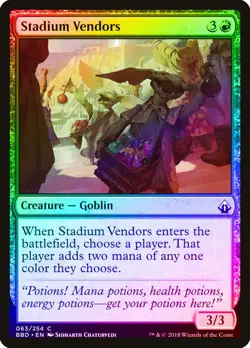 Stadium Vendors FOIL Battlebond NM Red Common MAGIC GATHERING CARD ABUGames - Image 1