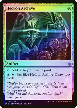 Hedron Archive FOIL Battle for Zendikar NM Artifact Uncommon MTG CARD ABUGames - Image 1