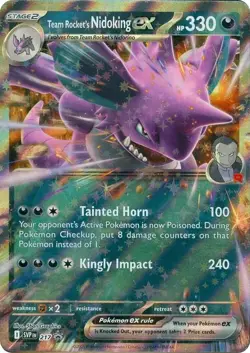 Team Rocket's Nidoking ex - 217 Promo SV: Scarlet & Violet Promo Cards 217 NM - Image 1