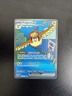 Pidgeot EX 225/197 SV03 Obsidian Flames Special Illustration Rare Holo Card - Image 3