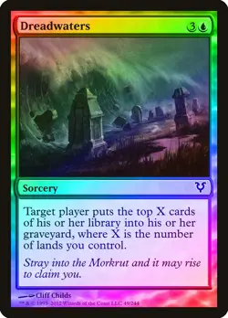 Dreadwaters FOIL Avacyn Restored NM Blue Common MAGIC GATHERING CARD ABUGames - Image 1