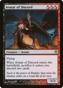 Avatar of Discord Archenemy NM Black Red Rare MAGIC GATHERING CARD ABUGames - Image 1