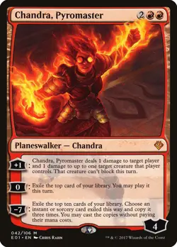 Chandra, Pyromaster Archenemy: Nicol Bolas PLD Red Mythic Rare CARD ABUGames - Image 1