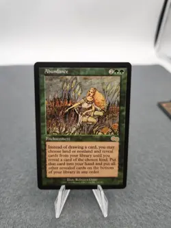MTG ABUNDANCE, URZA'S SAGA, NM, NEVER BEEN PLAYED - Image 1