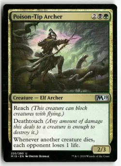 Poison-Tip Archer 220 Uncommon Core Set 2019 Magic: The Gathering Lightly Played - Image 1