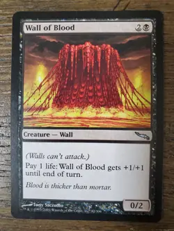 1x Wall of Blood - Mirrodin - MTG Magic The Gathering - Image 1