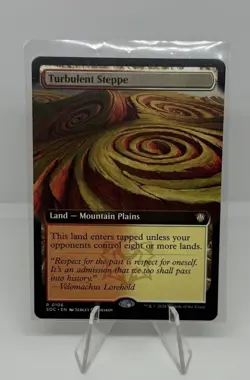 Turbulent Steppe (Extended Art) - 106 - SOC - NM - MTG Magic the Gathering - Image 1