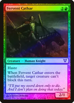 Fervent Cathar FOIL Avacyn Restored NM Red Common MAGIC MTG CARD ABUGames - Image 1