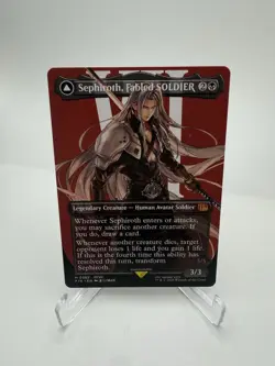 Sephiroth, Fabled SOLDIER (0382) - Regular- Borderless Final Fantasy MTG - Image 1