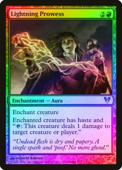 Lightning Prowess FOIL Avacyn Restored NM Red Uncommon MAGIC MTG CARD ABUGames - Image 1