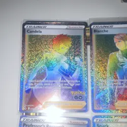 Pokemon GO Trainer Supporter Holo Card Lot Candela Blanche Spark Research - Image 4