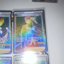 Pokemon GO Trainer Supporter Holo Card Lot Candela Blanche Spark Research - Image 5