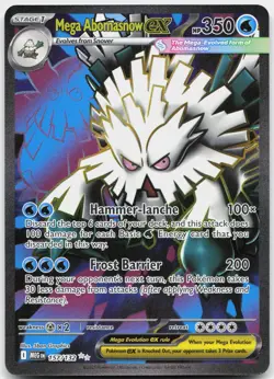 Mega Abomasnow ex 157/132 Ultra Rare Mega Evolution Pokemon Near Mint - Image 1
