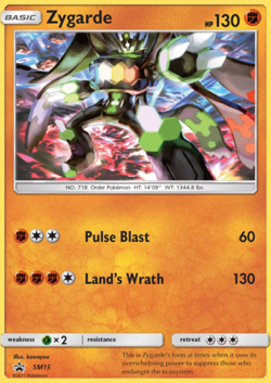 Zygarde SM15 SM Promos Holo Rare Light Play LP Pokemon DNA GAMES - Image 1